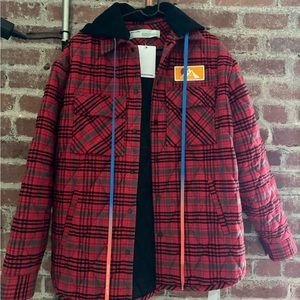 Off-white Red Flannel Jacket